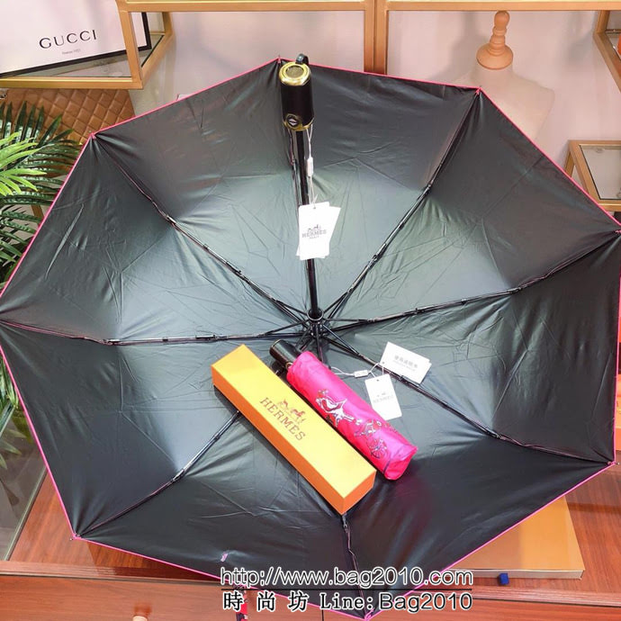 HERMES愛馬仕 年度最新火爆單品 極品H家自動傘 防雨防紫外線隔熱傘  sll1025